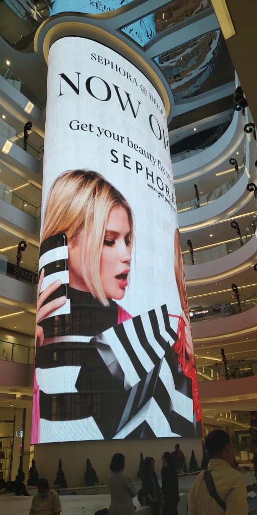 Largest Indoor Transparent LED Videotron Project at Deli Park Mall Medan: 500 M² P10 Panoramic Display Innovation